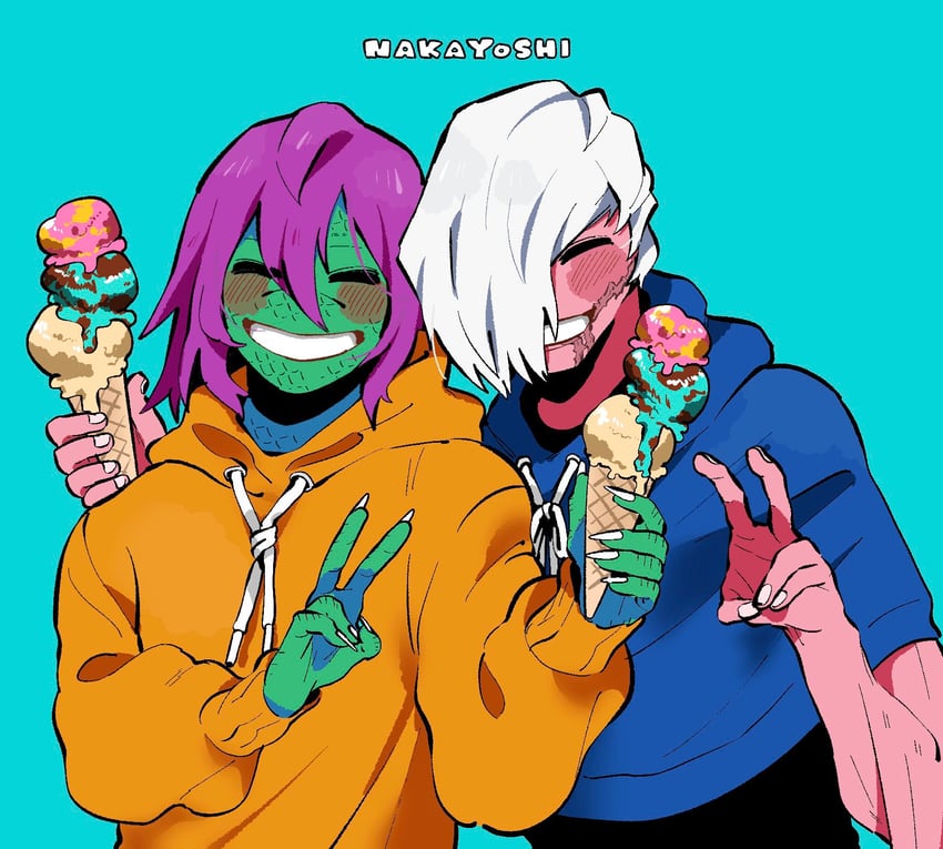 shoji mezo and spinner (boku no hero academia) drawn by anna_(aannnaa3)