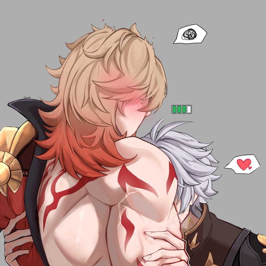 phainon and mydei (honkai and 1 more) drawn by gou_u3u