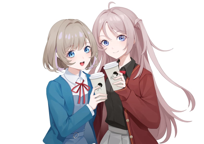 tang keke and zhong lanzhu (love live! and 2 more) drawn by yinranluo