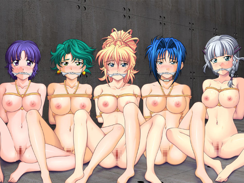 seolla schweizer, excellen browning, kusuha mizuha, aya kobayashi, and viletta badam (super robot wars) drawn by nao_takami
