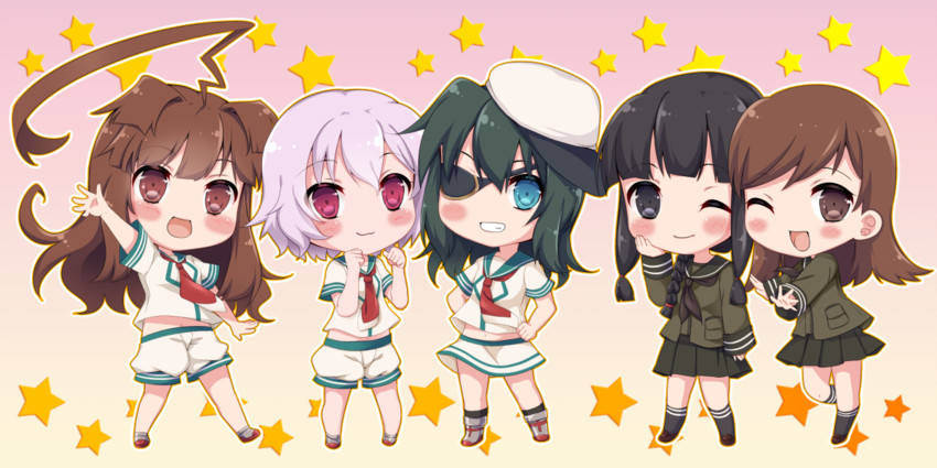 kitakami, ooi, kiso, kuma, and tama (kantai collection) drawn by ko_yu