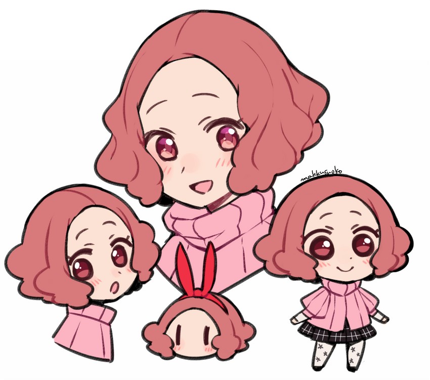 okumura haru (persona and 3 more) drawn by do_m_kaeru