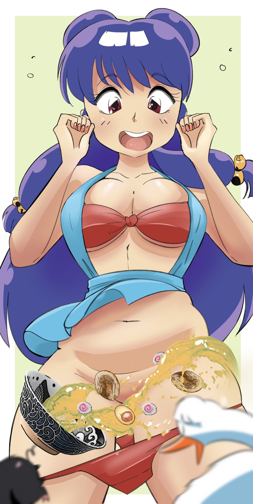 shampoo and p-chan (ranma 1/2) drawn by chadgarciaburg