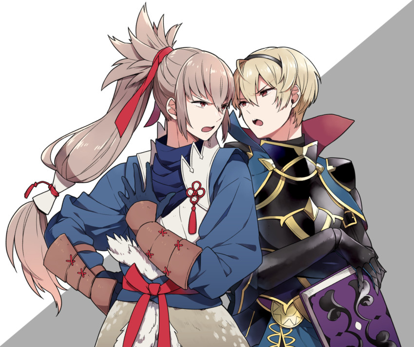 takumi and leo (fire emblem and 1 more) drawn by eterno and yone