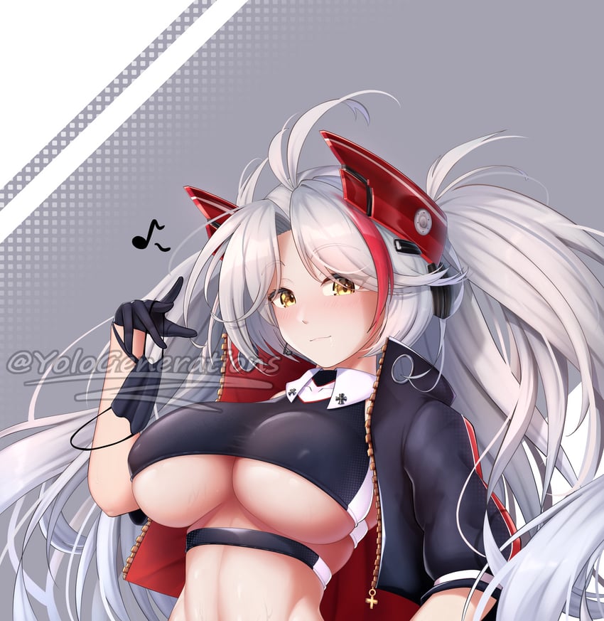 prinz eugen (azur lane) drawn by yolo_generations