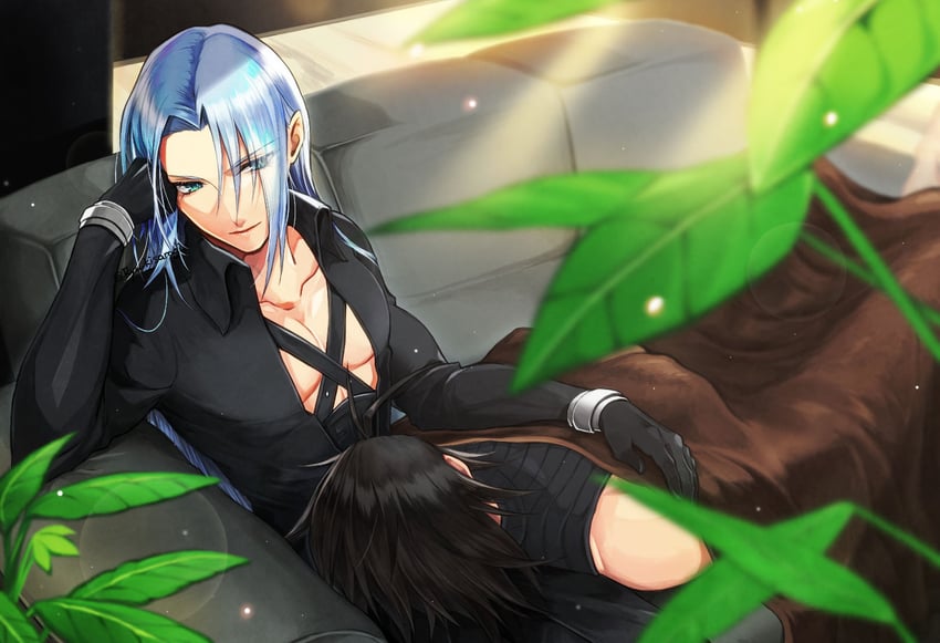 sephiroth and zack fair (final fantasy and 1 more) drawn by ryu_kisaragi