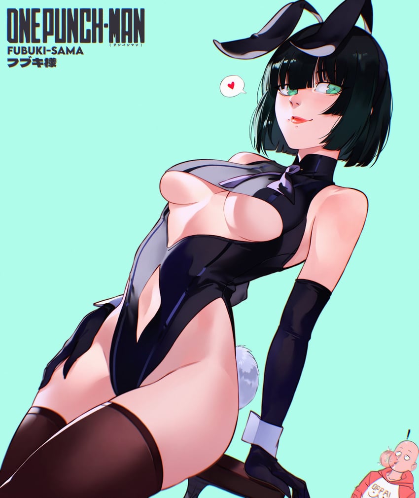 fubuki and saitama (one-punch man) drawn by cesar_art456