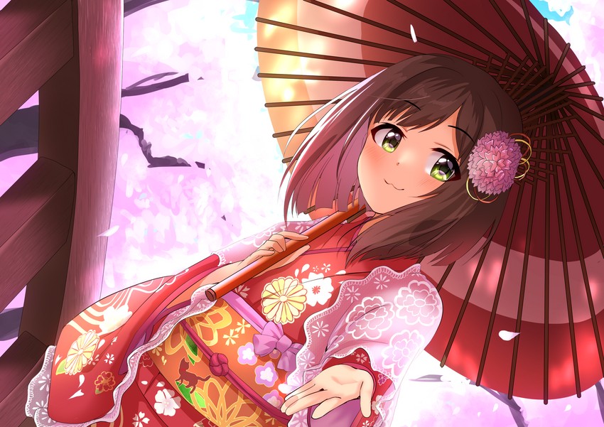 maekawa miku (idolmaster and 1 more) drawn by swepot