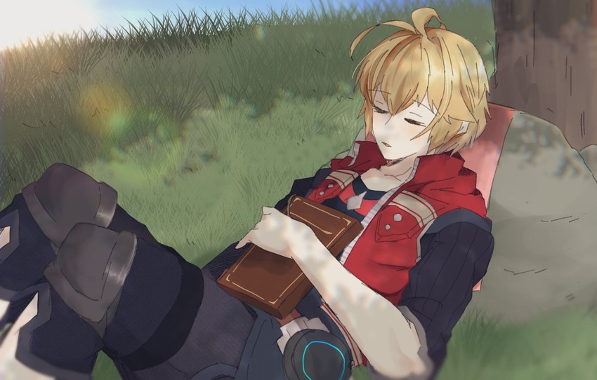 shulk (xenoblade chronicles and 2 more) drawn by mugimugis