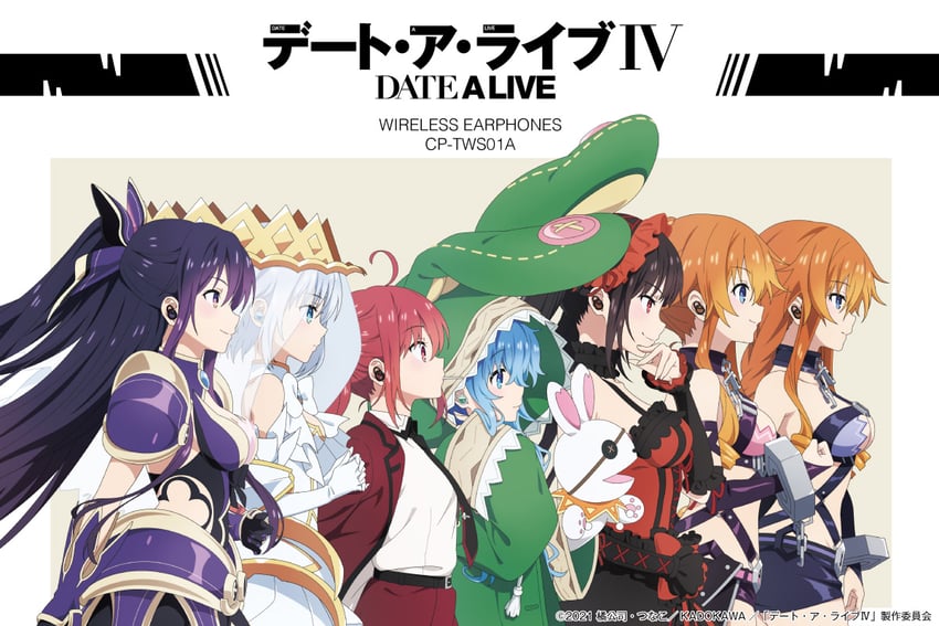 tokisaki kurumi, yatogami tohka, tobiichi origami, itsuka kotori, himekawa yoshino, and 3 more (date a live)