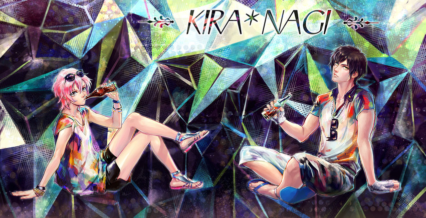mikado nagi and sumeragi kira (uta no prince-sama and 1 more) drawn by migite_(k10000)