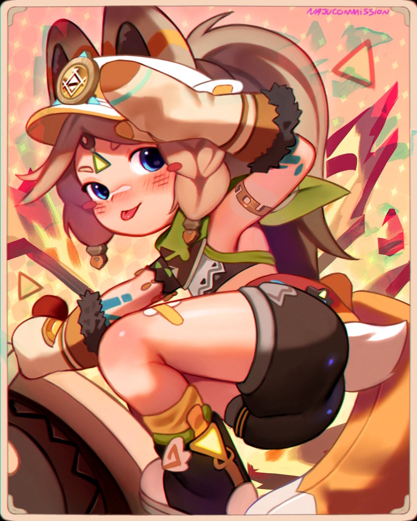 kachina (genshin impact) drawn by najucaju_naju
