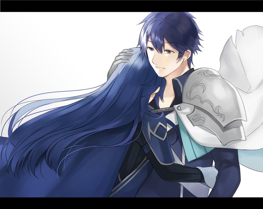 lucina and chrom (fire emblem and 1 more) drawn by aym_(ash3ash3ash)