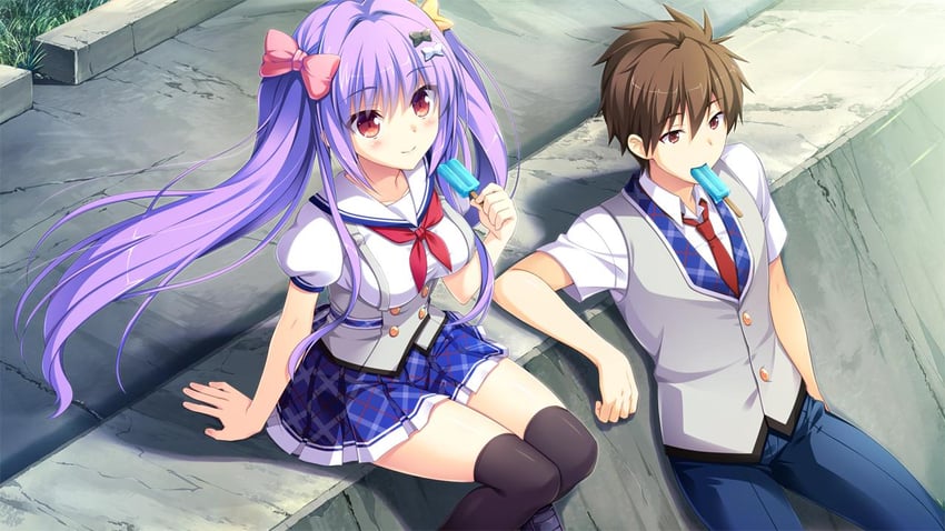 komorie nanaru and komorie sousuke (suki to suki to de sankaku ren'ai) drawn by fuyuichi_monme