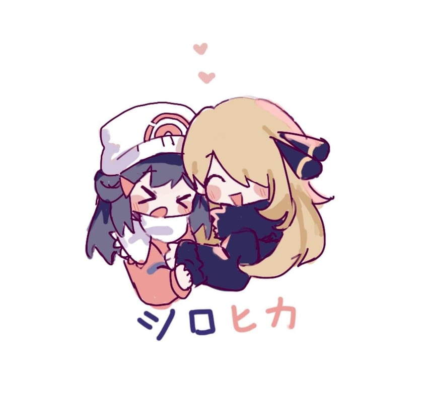 dawn and cynthia (pokemon and 2 more) drawn by squs9u