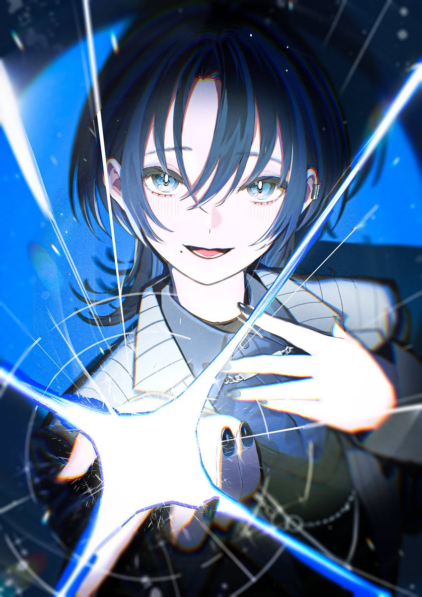 hiodoshi ao (hololive and 1 more) drawn by shinonome_nemu_(nemulog_sn)