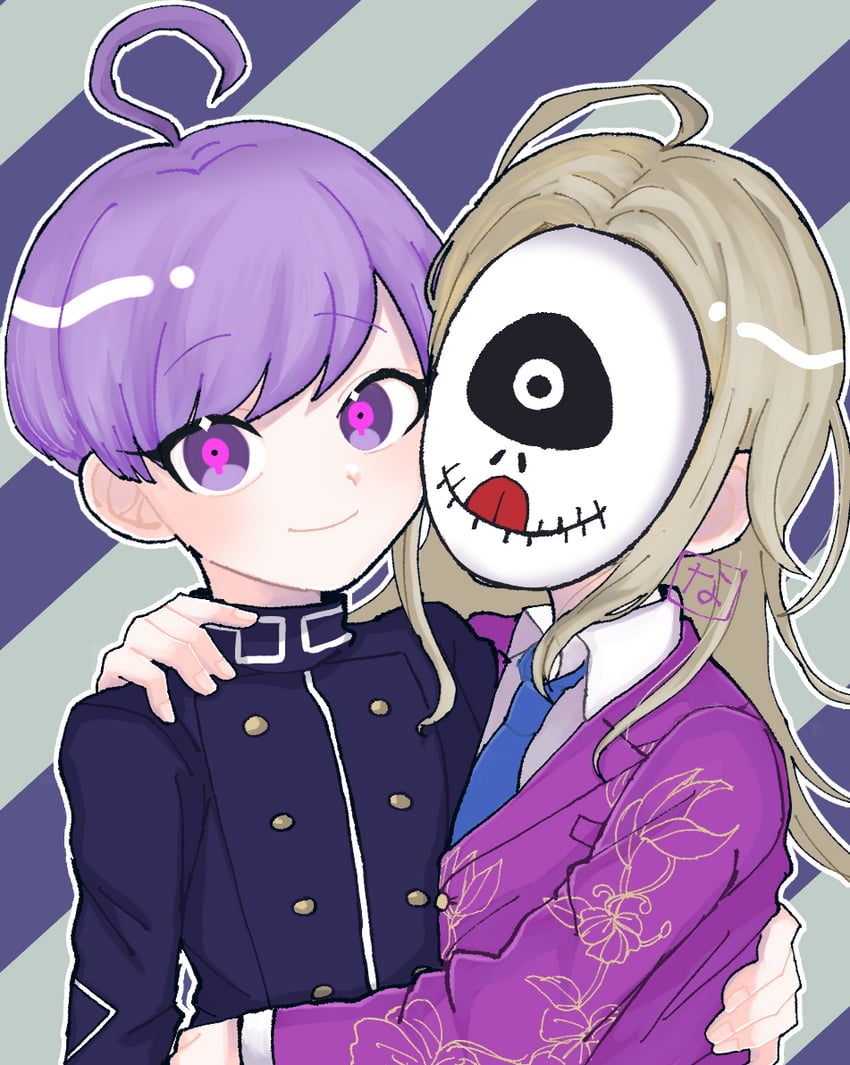 yuma kokohead and makoto kagutsuchi (master detective archives: rain code) drawn by nanuti_kun