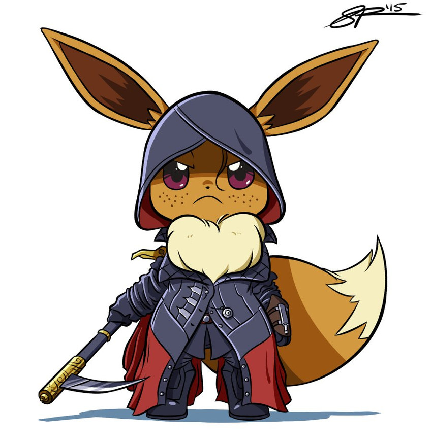 eevee and evie frye (pokemon and 1 more) drawn by jackster3000