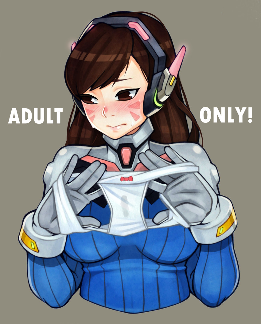 d.va (overwatch and 1 more) drawn by adultonly