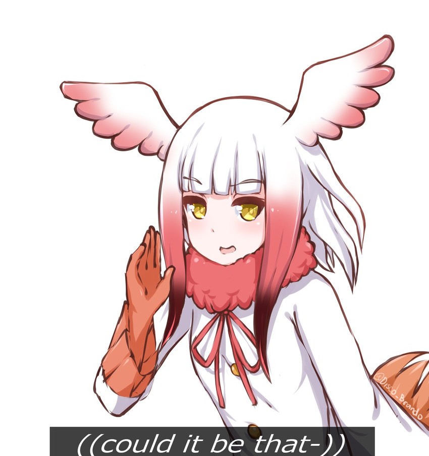 japanese crested ibis (kemono friends) drawn by disco_brando
