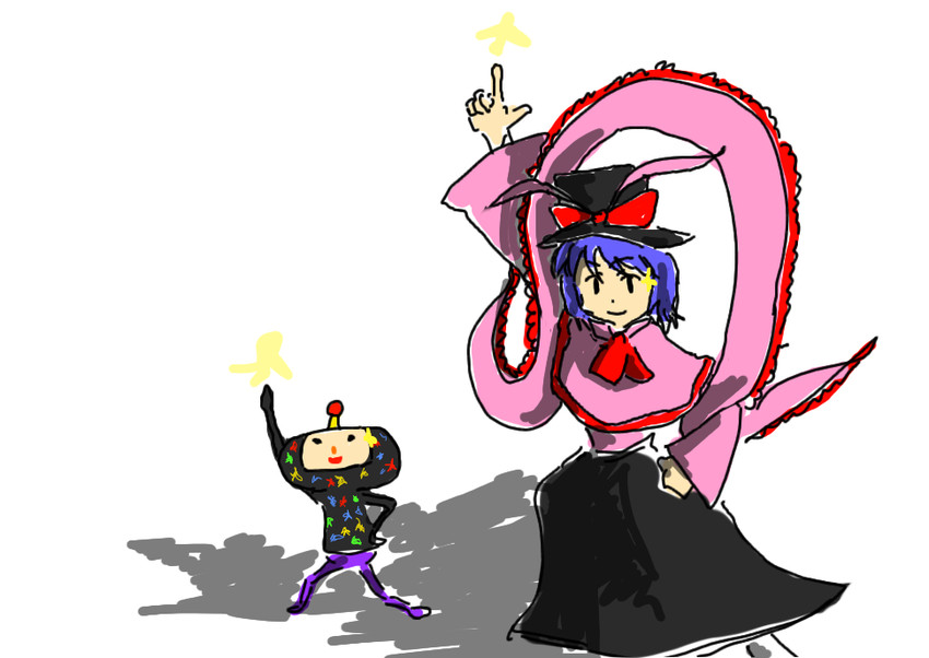 nagae iku and dipp (touhou and 2 more) drawn by dhiaru