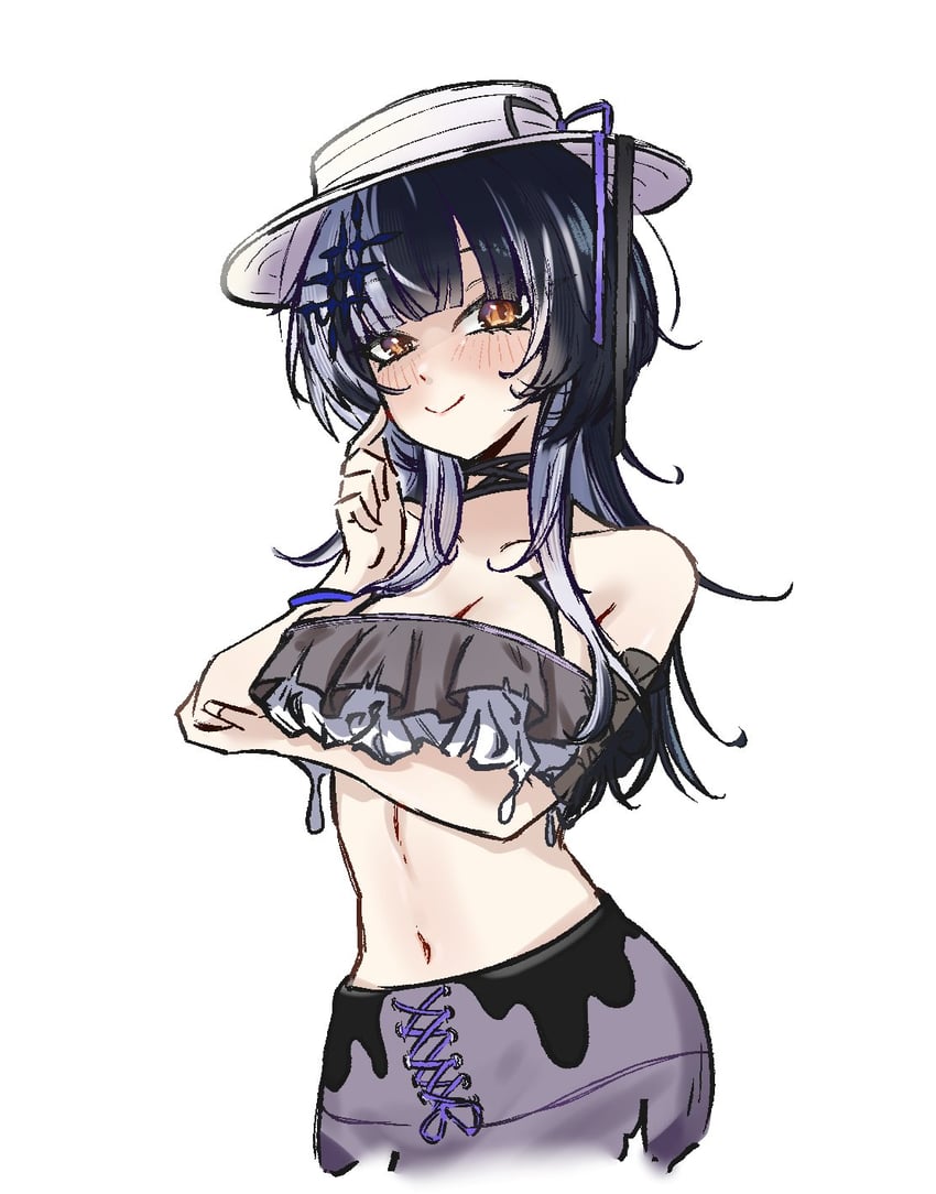 shiori novella (hololive and 1 more) drawn by penguin_stamp