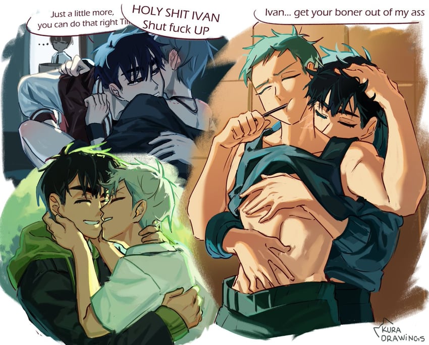 till, ivan, and acorn (alien stage) drawn by kuradrawings