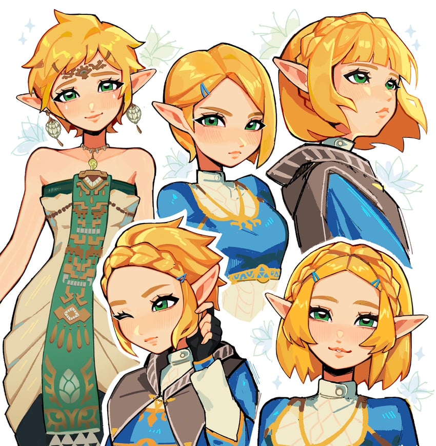 princess zelda (the legend of zelda and 1 more) drawn by fizzeru