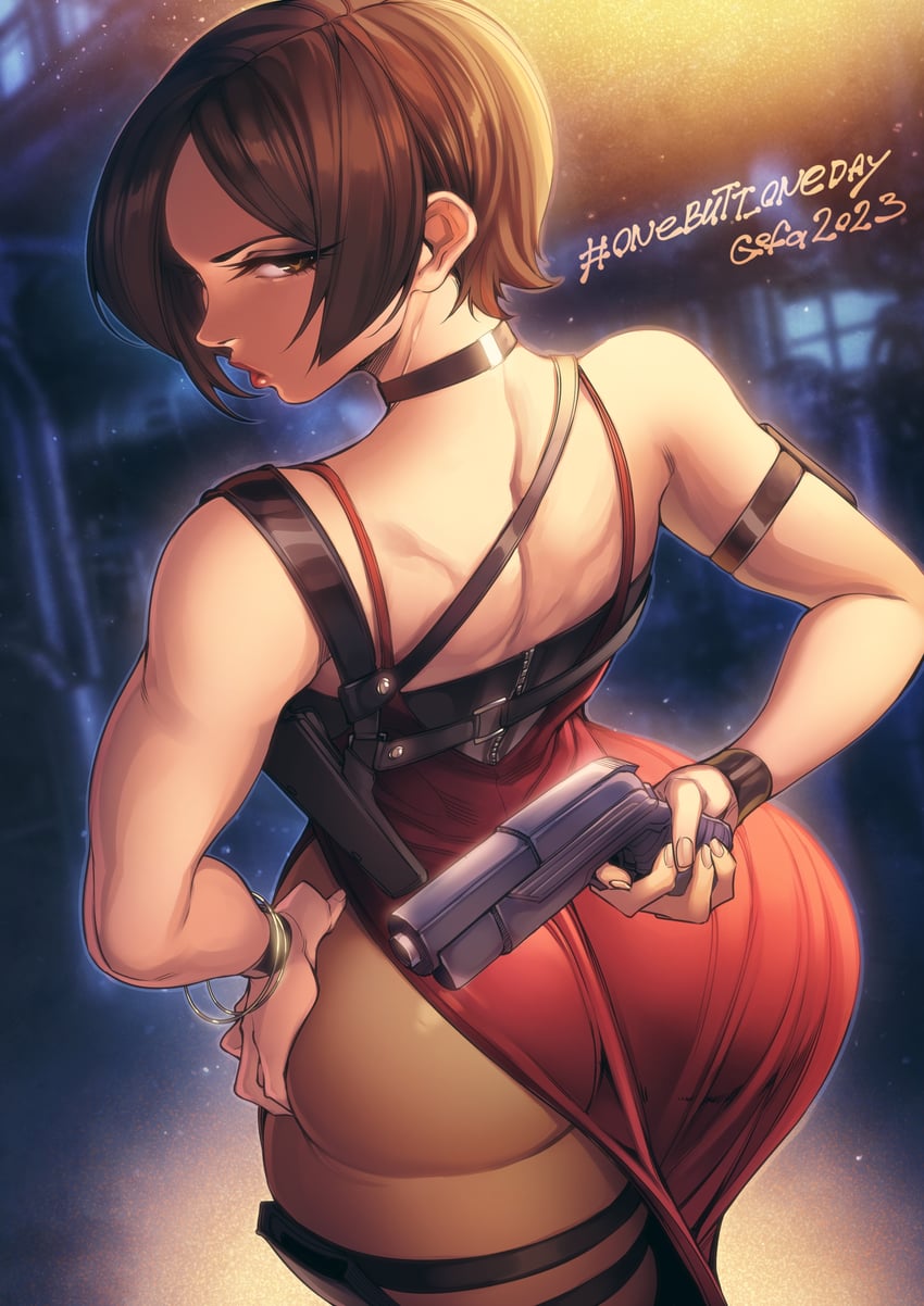 ada wong (resident evil and 1 more) drawn by gofa