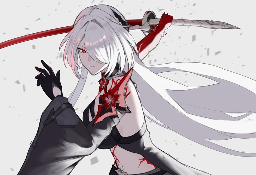 acheron (honkai and 1 more) drawn by neko_hiiragi