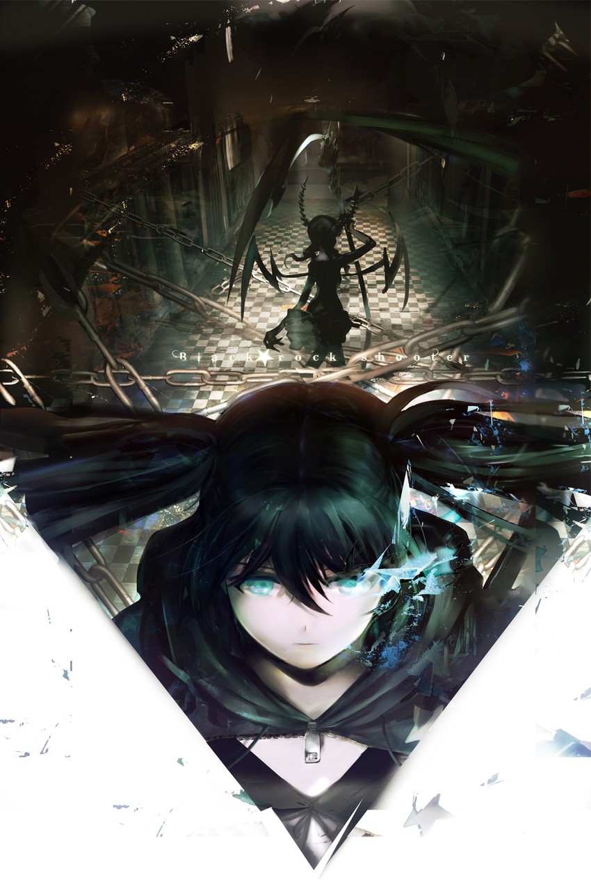 black rock shooter and dead master (black rock shooter) drawn by zis