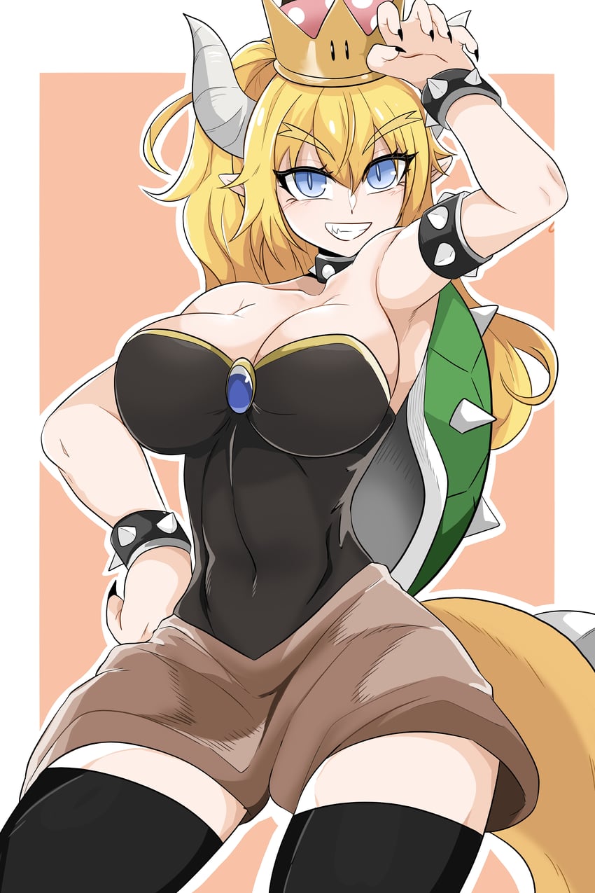bowsette (mario and 1 more) drawn by mangpum_(taro109210)