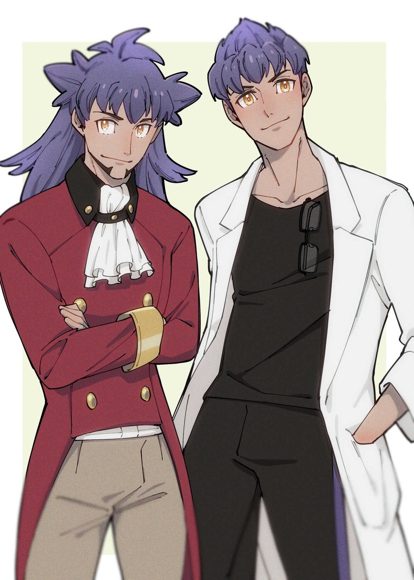 leon and hop (pokemon and 1 more) drawn by remo0517