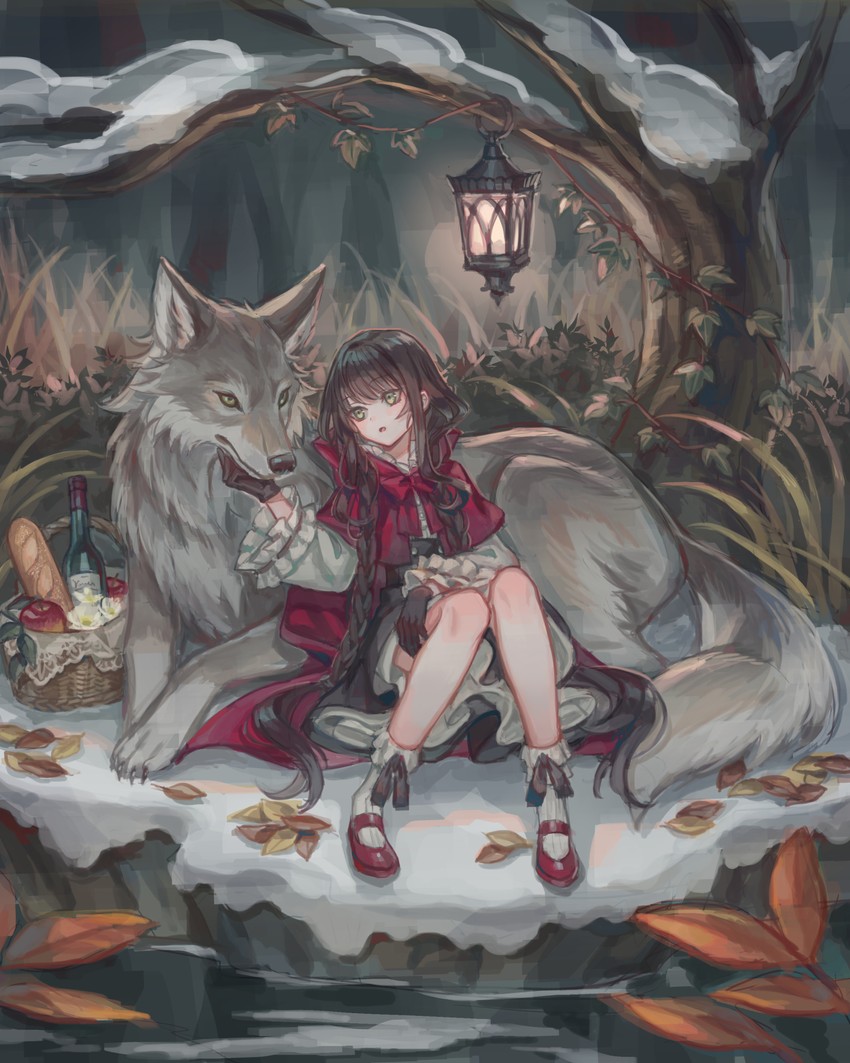 little red riding hood (original and 1 more) drawn by suzaku_(zaku6584)