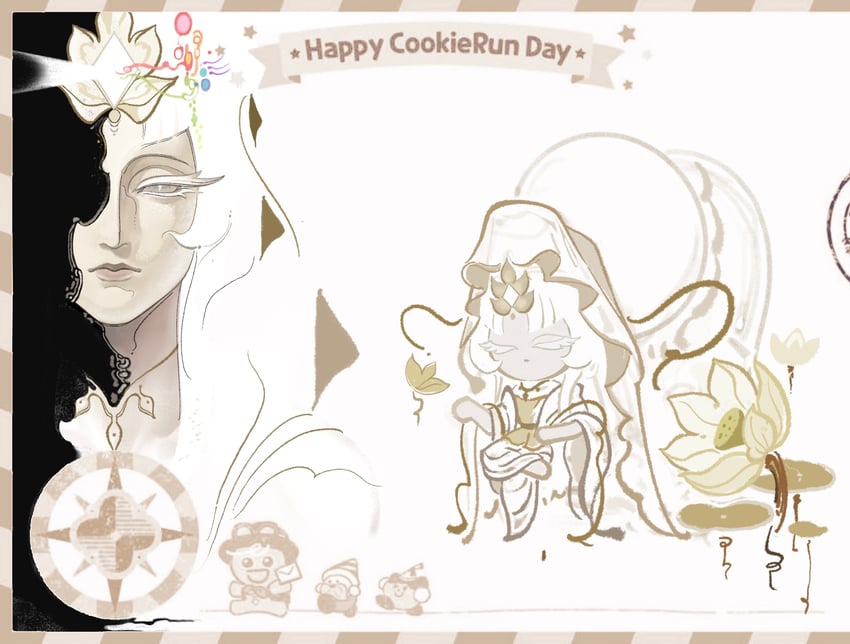 mystic flour cookie (cookie run and 1 more) drawn by karsin2022