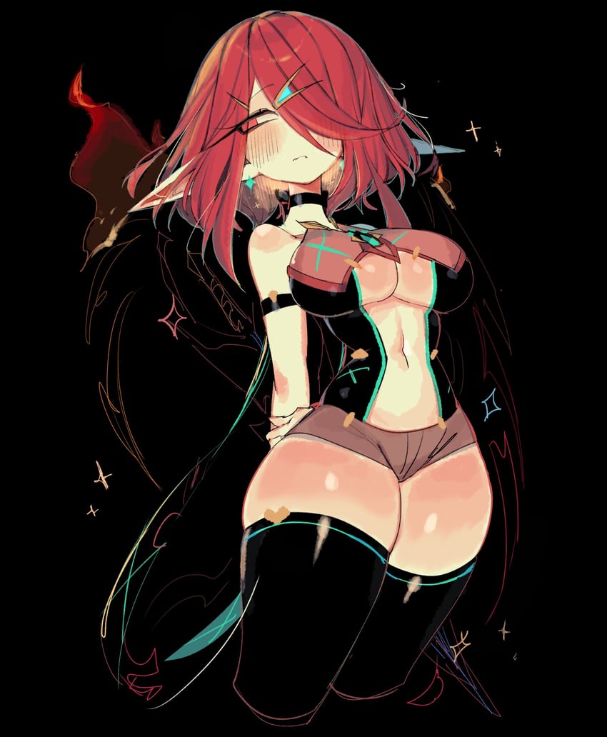 pyra (xenoblade chronicles and 1 more) drawn by usa37107692