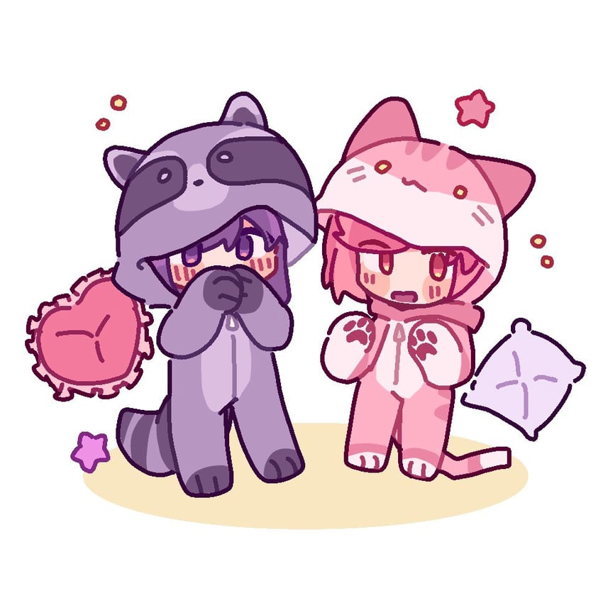 natsuki and yuri (doki doki literature club) drawn by kamiyite_cami
