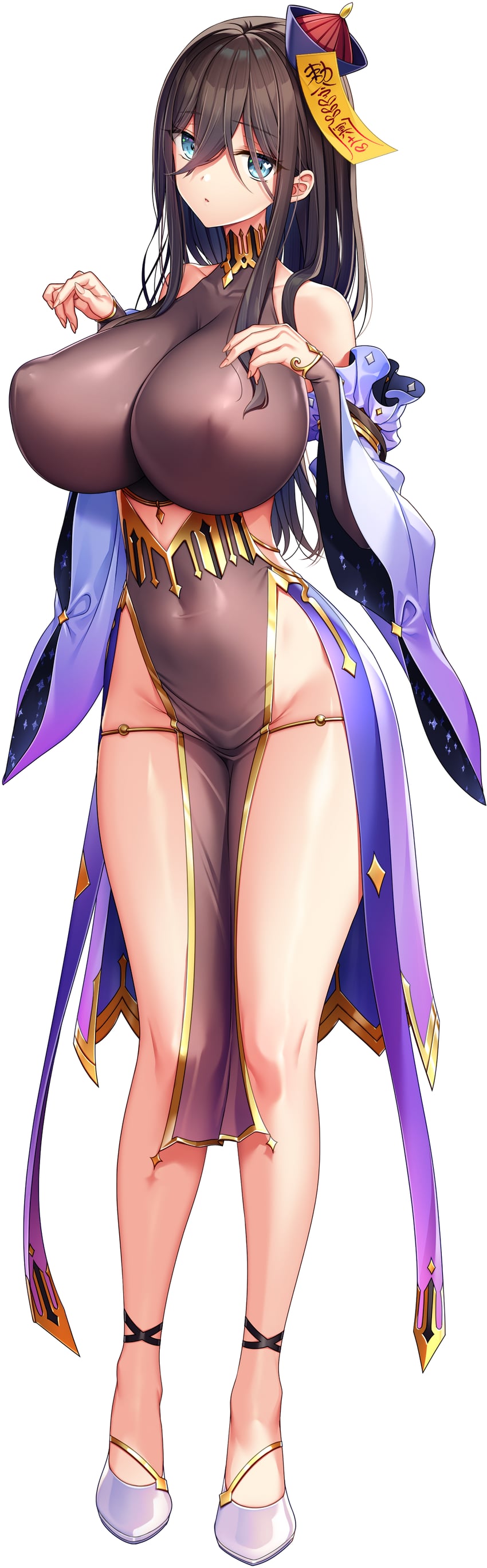 anastasia mysterante (motto! haramase! honoo no oppai isekai oppai maid gakuen!) drawn by akagi_rio