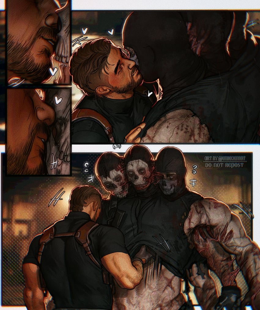 ghost and soap (call of duty and 1 more) drawn by umikochannart