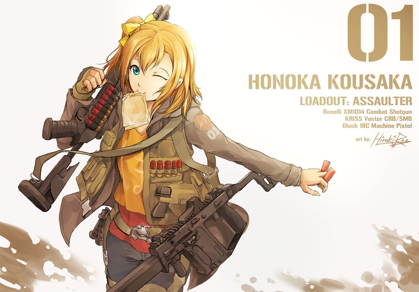 kosaka honoka (love live! and 1 more) drawn by hiroki_ree