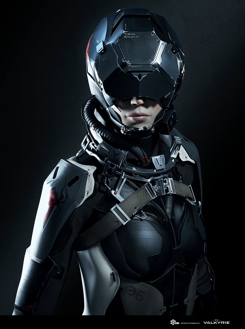 valkyrie (eve online and 1 more) drawn by undoz