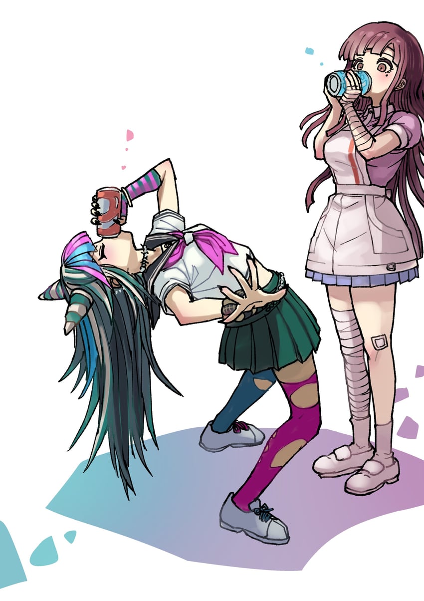tsumiki mikan and mioda ibuki (danganronpa and 1 more) drawn by youko-shima