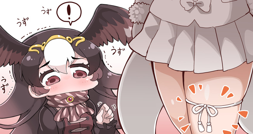 oinari-sama and striated caracara (kemono friends) drawn by tanaka_kusao
