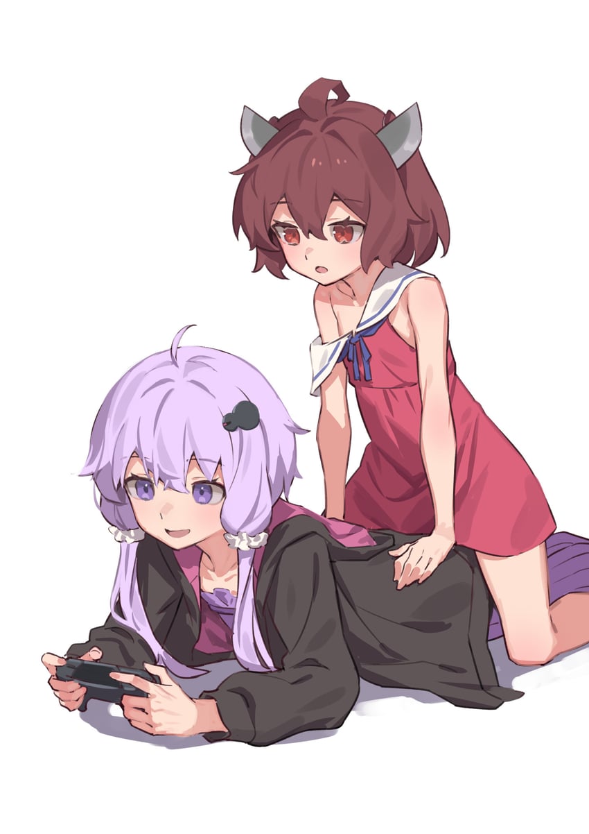 yuzuki yukari and touhoku kiritan (vocaloid and 1 more) drawn by yamamomo_(plank)