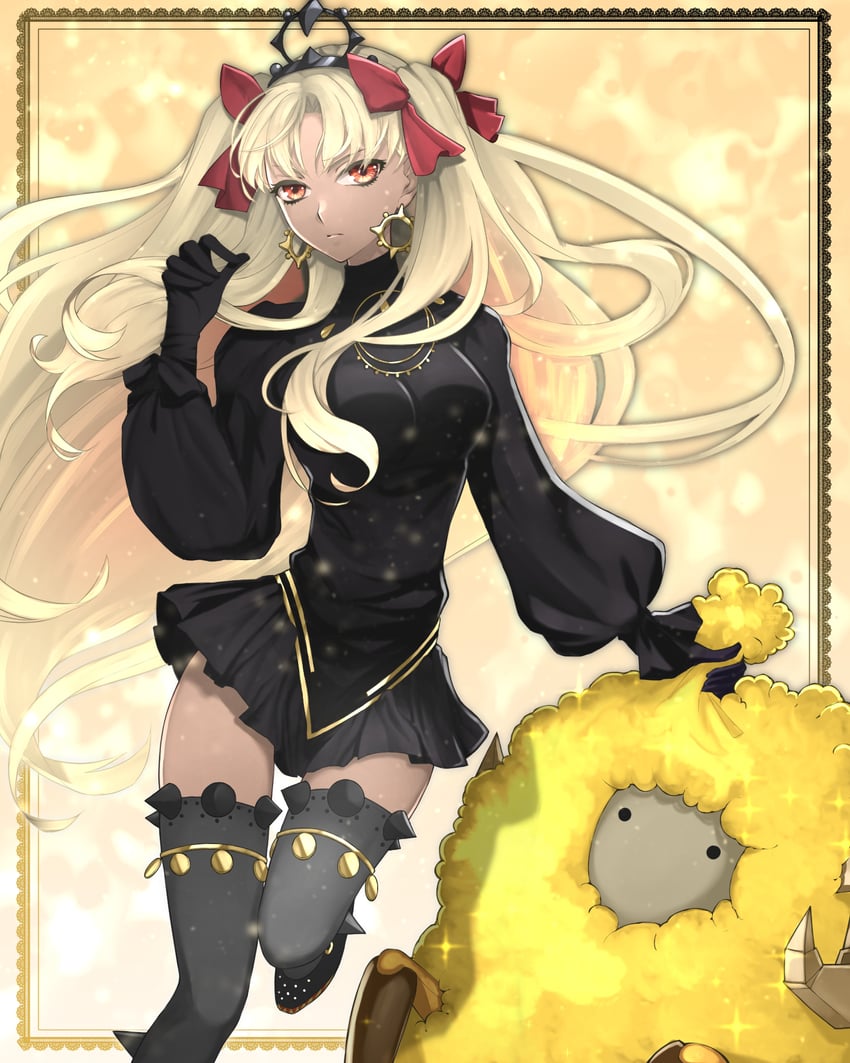 ereshkigal, dumuzid, and ereshkigal alter (fate and 1 more) drawn by hazuki-a