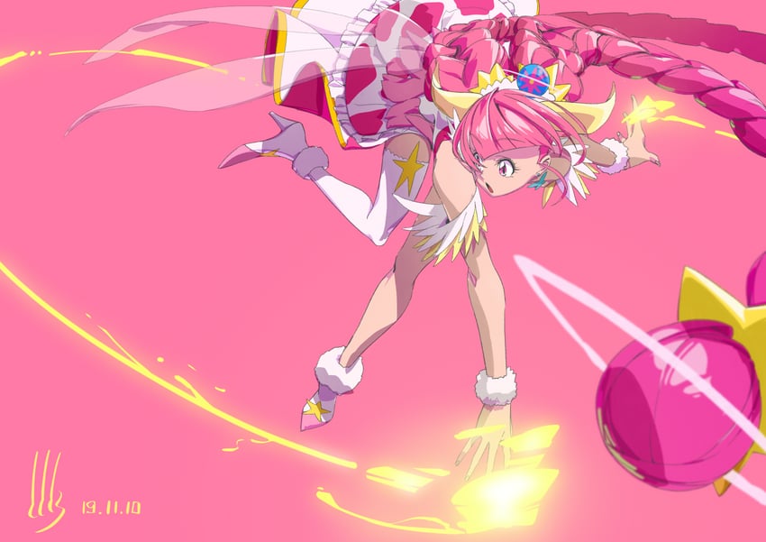 hoshina hikaru and cure star (precure and 1 more) drawn by tototoro