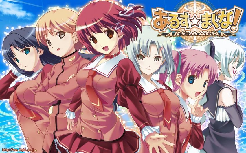 mizusawa noel, ichijou anzu, enjouji alex yukihiro, arai ruka, and kurono miko (ars magna) drawn by koutaro