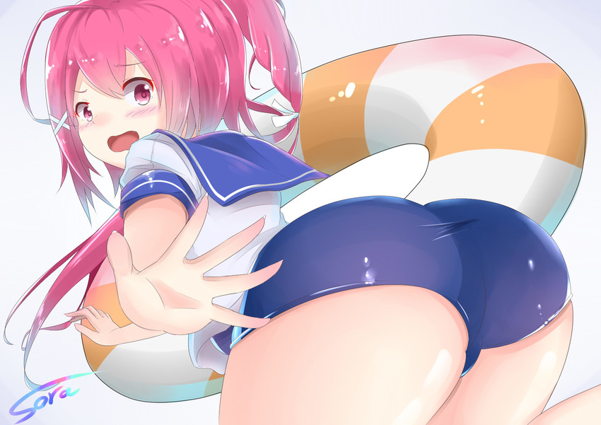i-168 (kantai collection) drawn by sora_(silent_square)