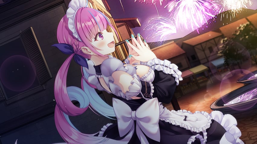 minato aqua (hololive and 1 more) drawn by hanekoto
