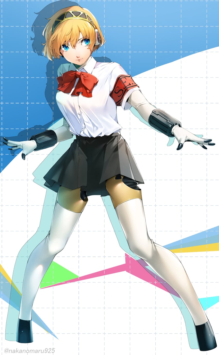 aigis (persona and 1 more) drawn by nakano_maru